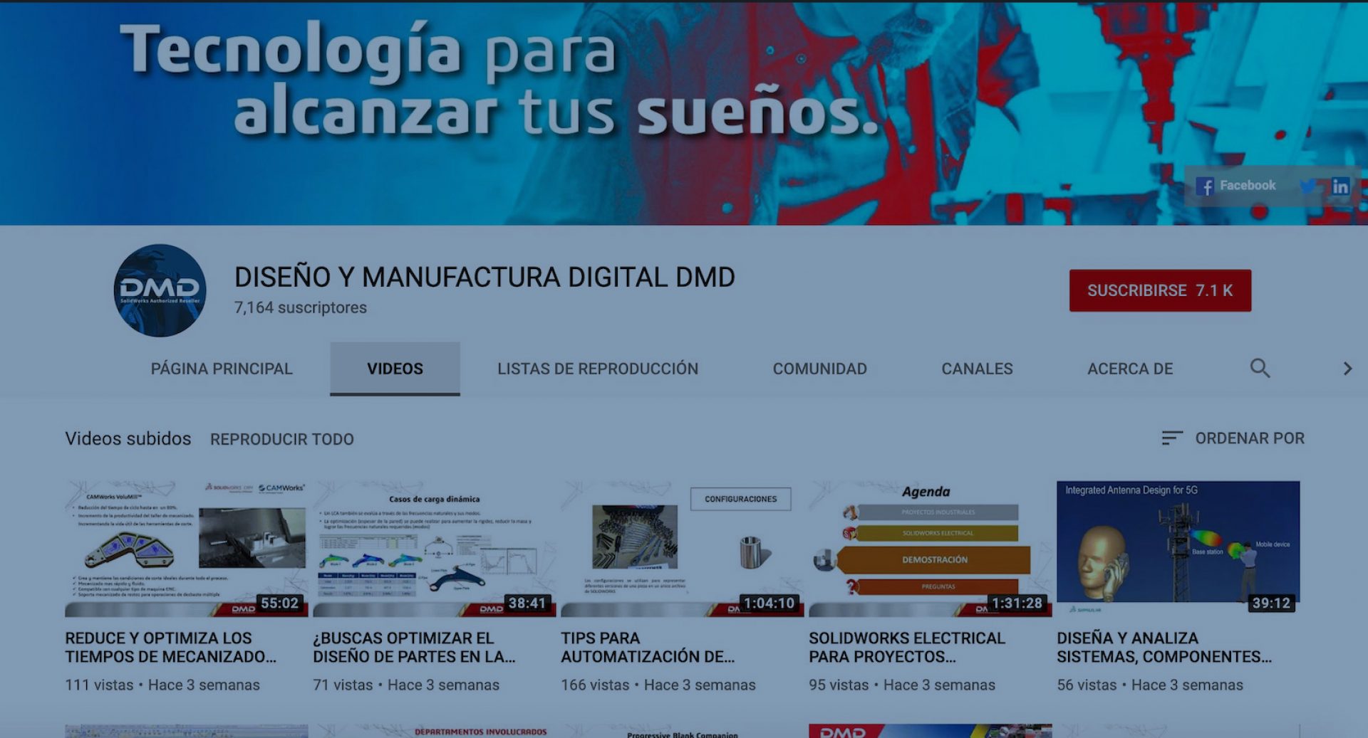 Accede a nuestro canal de Youtube
