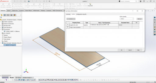 Ecuaciones en las propiedades personalizadas