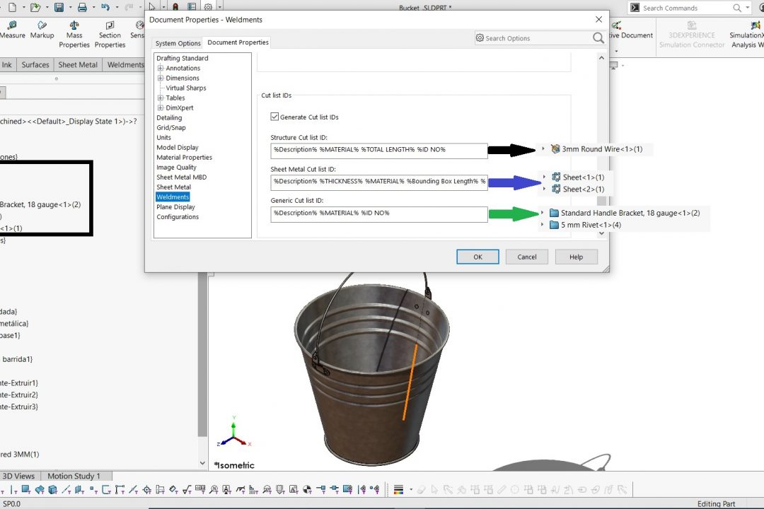Generar ID’s para las listas de corte en piezas multicuerpo es más sencillo en SOLIDWORKS 2021