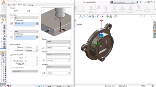 Rutinas de sondeo para tornos con herramientas vivas.